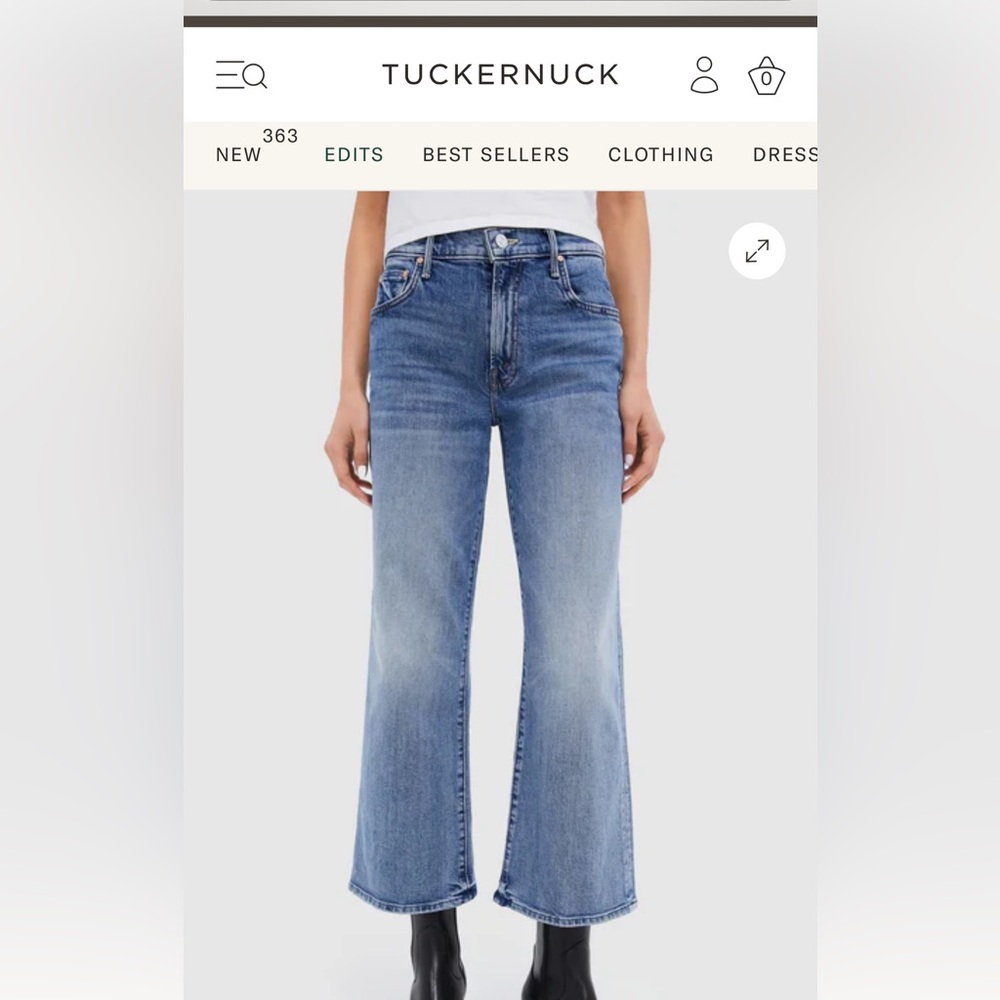 MOTHER Blue Ankle & Cropped Jeans